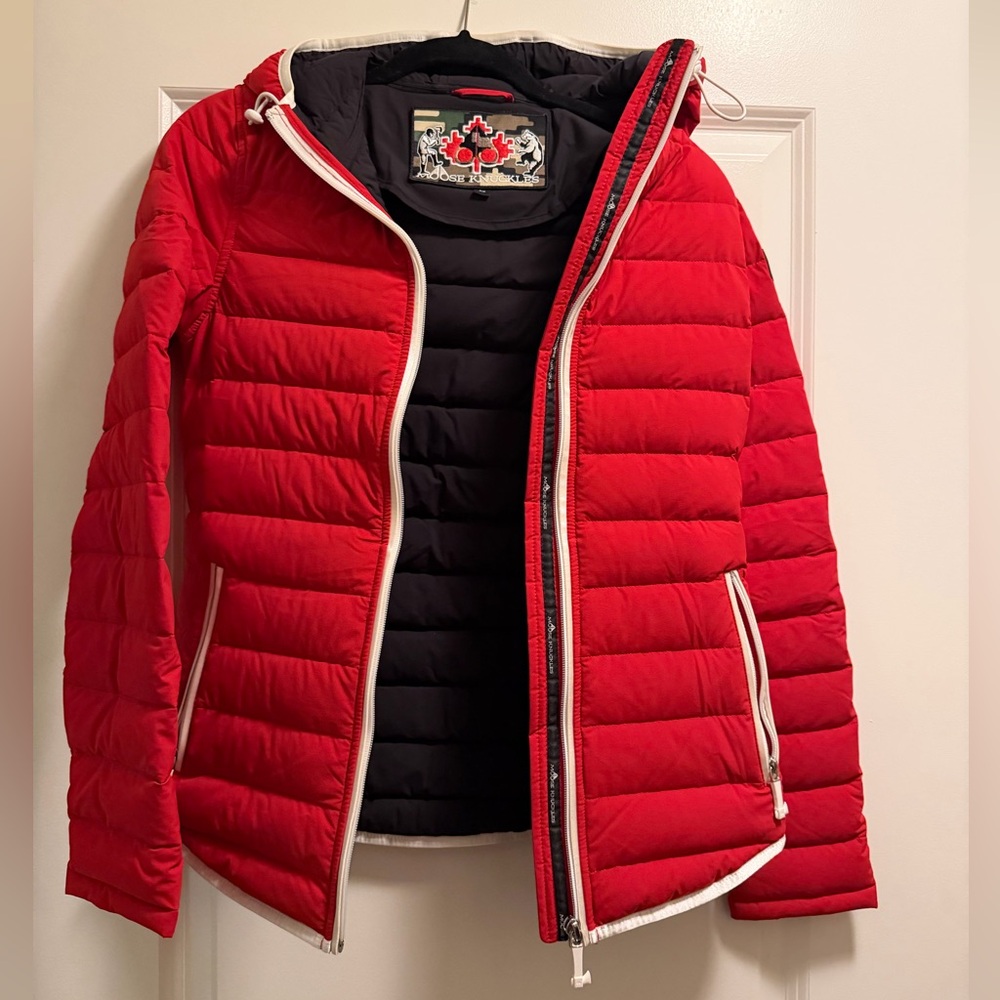 New Moose Knuckles Red Jacket